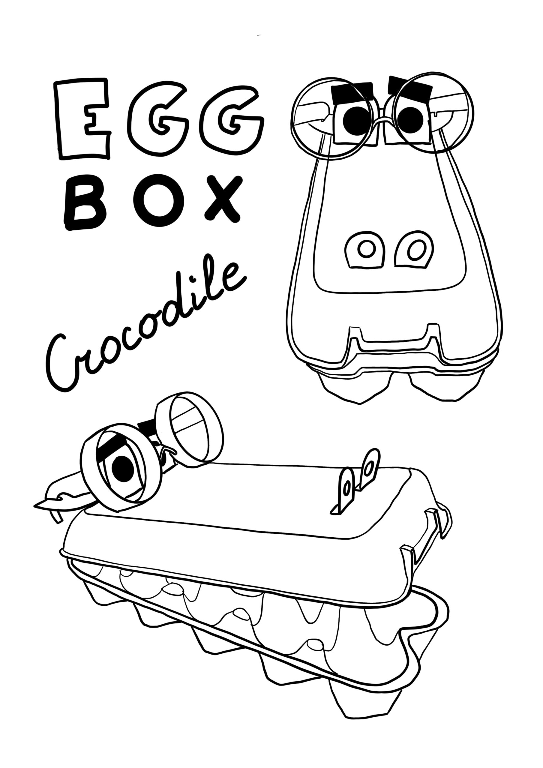 Diy Egg Box Crocodile Li Lili